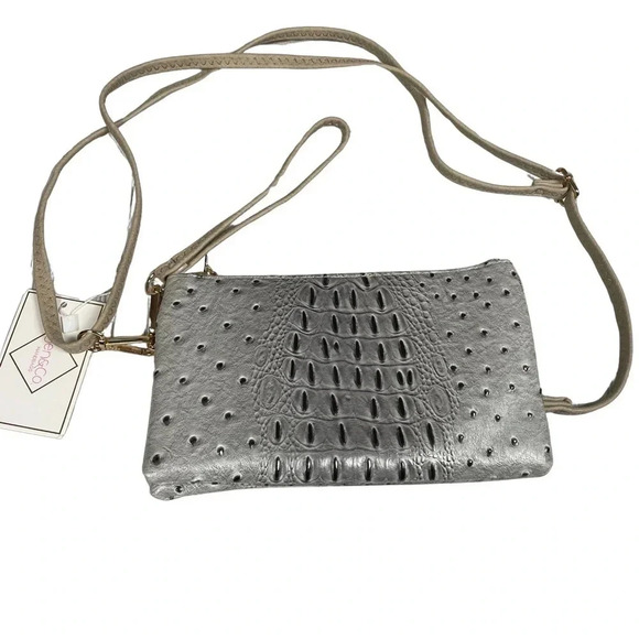 JEN & CO. Handbags - JEN & CO. RILEY CROSSBODY/CLUTCH • NWT